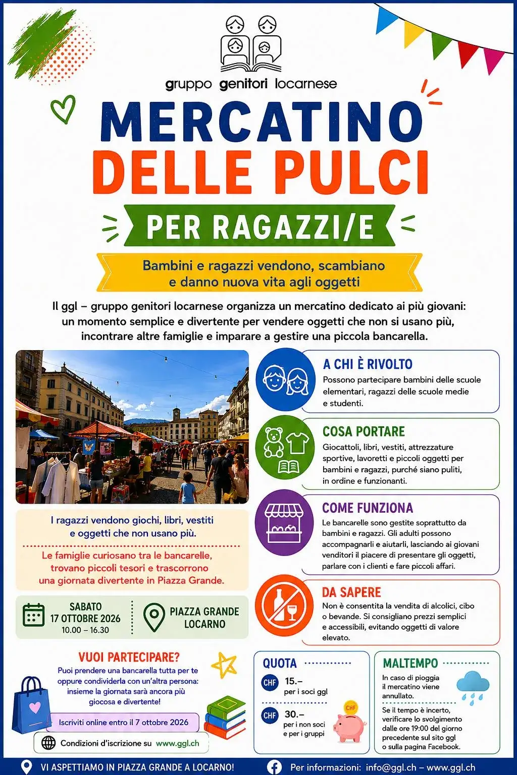 Mercatino delle pulci dei ragazzi, Locarno