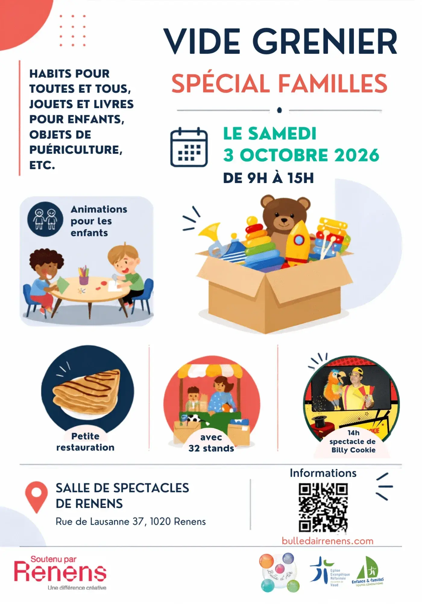Vide-grenier spécial familles, Renens